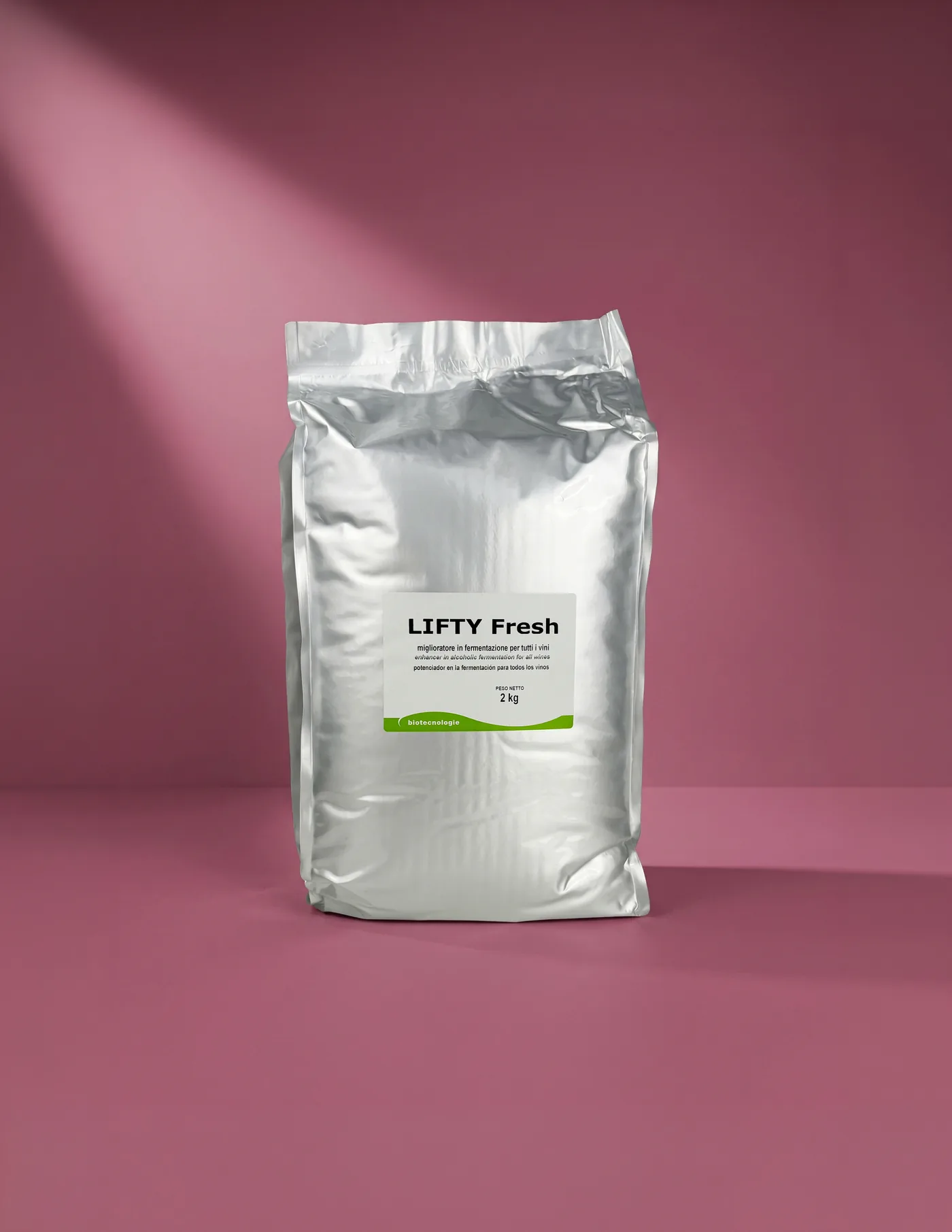 Confezione di Lifty Fresh su fondale rosa